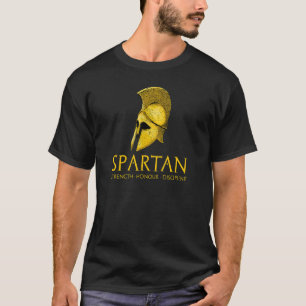 Spartaanse kracht eer discipline motivationa t-shirt