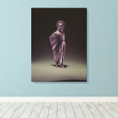 Spartaanse krijger canvas afdruk (Insitu (Houten vloer))