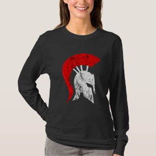 Spartaanse krijger gladiator helm Spartiat soldaat T-shirt