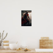 Spartaanse moed: Laat de krijger binnenin los Poster (Keuken)