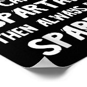 Spartaanse Spartacus Strijder Soldaat Gladiatoren  Poster (Hoek)