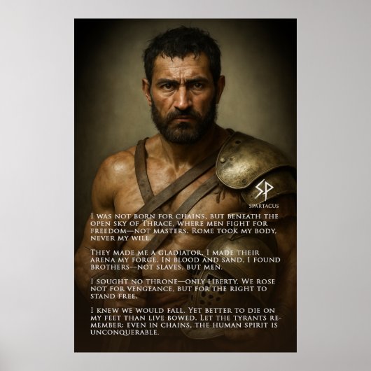 Spartacus - De onoverwinnelijke geest Poster (Voorkant)