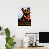 SPARTAKUS 1919 Duitse politieke oorlog propaganda Poster (Thuiskantoor)