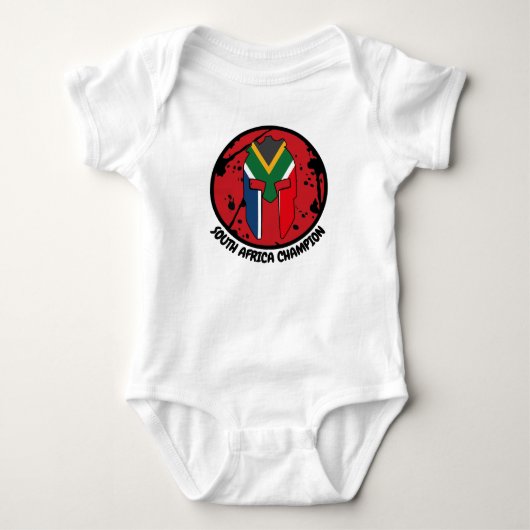 Spartan Baby Zuid-Afrika Romper (Voorkant)