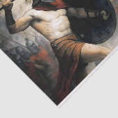 Spartan Battle Decoupage Tissuepapier (Detail)