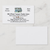 Spartan Camper Trailer RV HSH Visitekaartje (Voorkant / Achterkant)