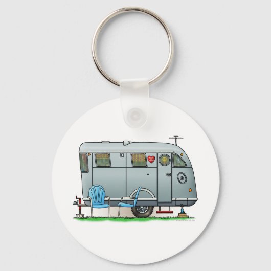Spartan Camper Trailer RV Sleutelhanger (Voorkant)