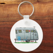 Spartan Camper Trailer RV Sleutelhanger (Voorkant)