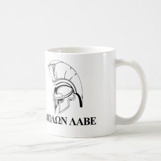 Spartan Grieks komt er langs om het te halen Molon Koffiemok
