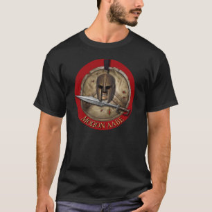 Spartan Helm Molon Labe Red Shirt