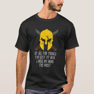 Spartan Helmet gekruiste konijnen - militair domei T-shirt