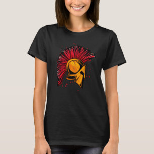 Spartan Helmet Golden Sparta Gladiator Warrior Gym T-shirt
