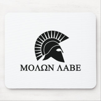 Spartan Helmet Molon Labe Muismat