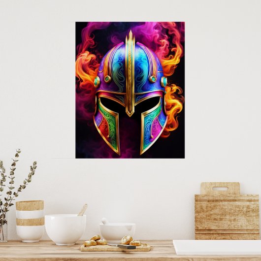 Spartan Helmet Poster (Keuken)