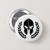 Spartan helmet ronde button 5,7 cm (Voorkant /achterkant)