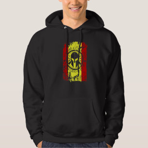 Spartan Helmet Spain Flag Sparta komt naar huis me Hoodie