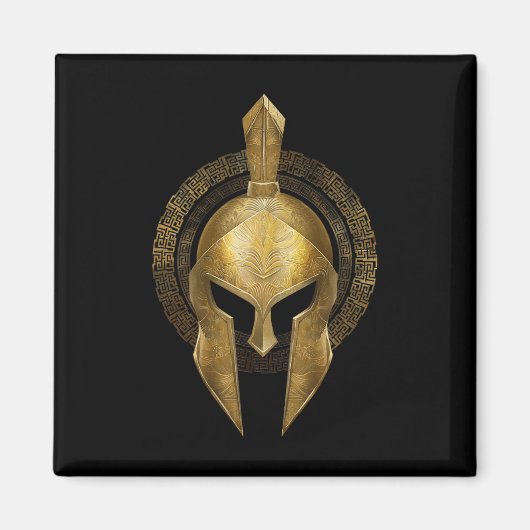 Spartan Helmet Warrior Gold Gladiator Sparta Griek Magneet (Voorkant)