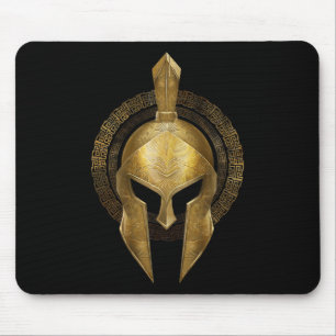 Spartan Helmet Warrior Gold Gladiator Sparta Griek Muismat