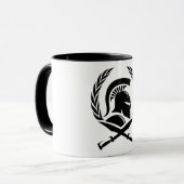 Spartan Helmet Wreath en Sword Mok (Voorkant links)