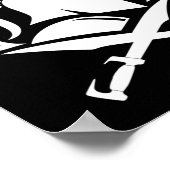 Spartan Helmet Wreath en Sword Poster (Hoek)