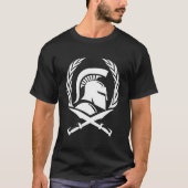 Spartan Helmet Wreath en Sword T-shirt (Voorkant)