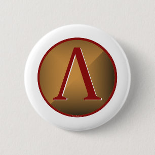 Spartan Lambda Shield Ronde Button 5,7 Cm