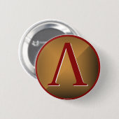 Spartan Lambda Shield Ronde Button 5,7 Cm (Voorkant /achterkant)
