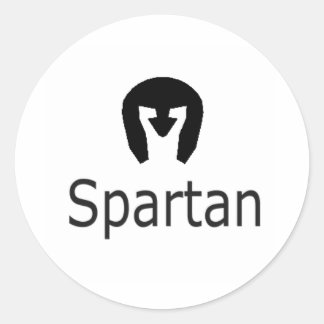 Spartan-laptop-Sticker Ronde Sticker