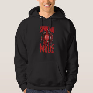 Spartan Mode Gladiator Helmet Gym Greek Sparta Wor Hoodie