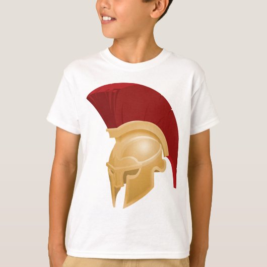 Spartan of Trojaans helm T-shirt (Voorkant)