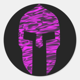 Spartan Pink Ronde Sticker