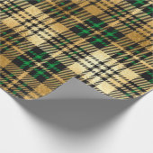 Spartan Pset donkergroen en Faux Gold Kerstmis Cadeaupapier (Hoek)