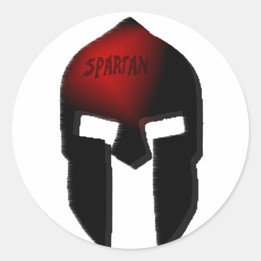 spartan ronde sticker (Voorkant)