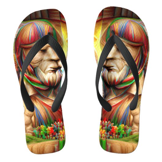 Spartan Soldaat Musculoskelwarrior Aangepast Creëe Teenslippers (Voetbed)