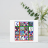 Spartan Solider Collage met Vrijheidsbeeld Briefkaart (Staand voorkant)