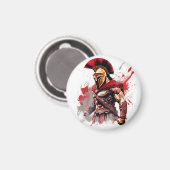 Spartan Spirit: onbevreesde krijger magneet (Voorkant / Achterkant)