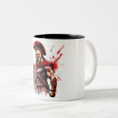 Spartan Spirit: Onbevreesde krijger Mok (Voorkant rechts)