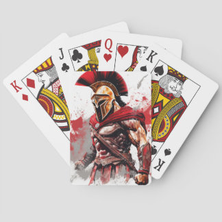 Spartan Spirit: Onbevreesde krijger Pokerkaarten