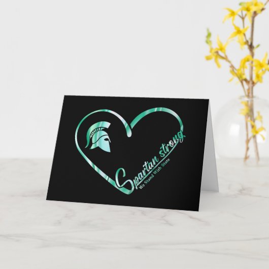 Spartan sterk wij staan voor de Logo van de staat  Kaart (Gele Bloem)