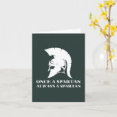 Spartan sterk zodra een Spartan altijd een Spartan Kaart (Gele Bloem)