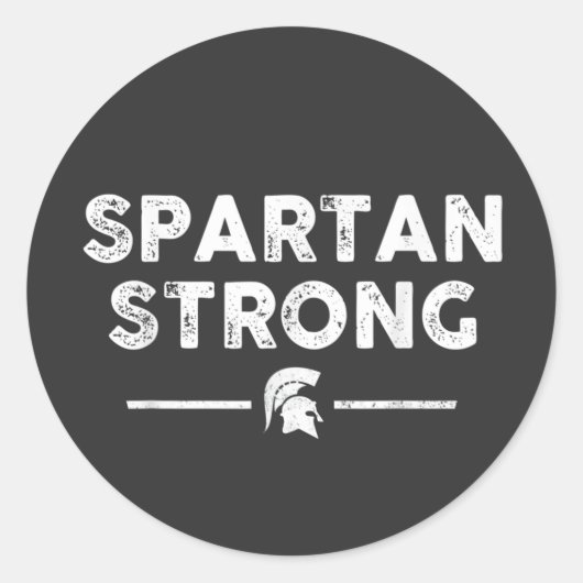 Spartan Sterke, Spartan Community Honors Victims Ronde Sticker (Voorkant)