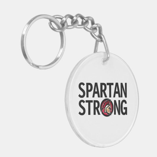 Spartan Strong. Aangepaste acrylSleutelhanger Sleutelhanger (Voorkant Links)