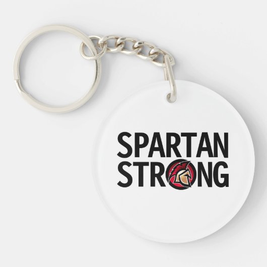 Spartan Strong. Aangepaste acrylSleutelhanger Sleutelhanger (Voorkant)