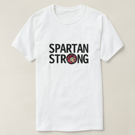 Spartan Strong. Gepersonaliseerde T-Shirt (Design voorkant)