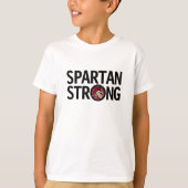 Spartan Strong. Gepersonaliseerde T-Shirt (Voorkant)