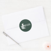 Spartan Strong Go Green Spartan Warriors Ronde Sticker (Envelop)
