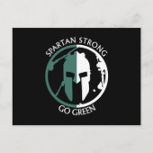 Spartan Strong Go Green spartankrijger Briefkaart (Voorkant)