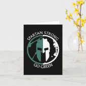Spartan Strong Go Green spartankrijger Kaart (Gele Bloem)