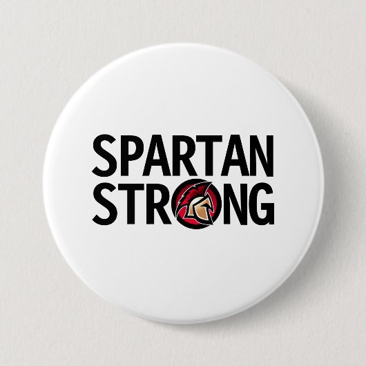 Spartan Strong. Persoonlijke Button (Voorkant)