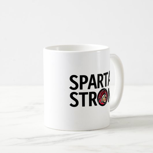 Spartan Strong. Persoonlijke microfoon Koffiemok (Voorkant rechts)